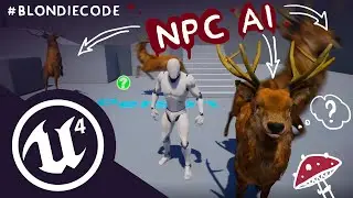 Оленьи мозги: AI для NPC | Behavior Tree, анимация, алгоритм поведения животного в игре | Уроки #UE4