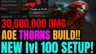 Diablo 4: ULTIMATE LEVEL 100 THORNS BARBARIAN BUILD GUIDE!!!