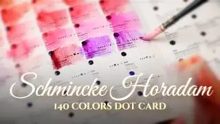 🎨 Colorful Oasis: I Tried a Horadam SCHMINCKE Watercolor 140 color Dot Card! 🖌️  [ASMR]