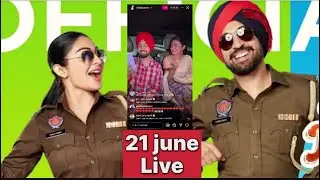 Diljit dosanjh live with neerubajwa june 21-2024 || Jatt and jullet diljit dosanjh || FULL VIDEO
