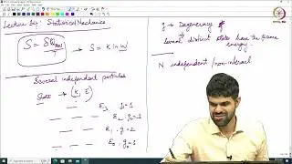 Lec 34 Statistical Mechanics