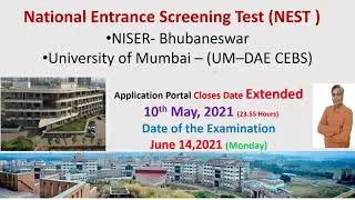 NEST  | NEST Exam | NISER & CEBS, Eligibility, Application Form Date, Fees &  Exam Pattern