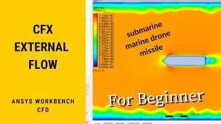 Ansys CFX Tutorial for Beginners, CFX AUV External Flow Simulation
