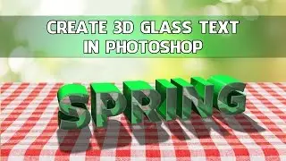 Create Glass Text in Photoshop