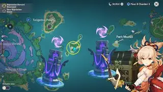 Electro Totem in the middle of fort mumei and watatsumi island