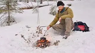 To Build a Fire on Snow, Relaxing Outing in the Woods