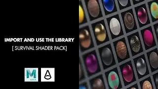 Survival Texture Pack | How To Import And Use The Library In Autodesk Maya