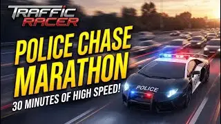 Satisfying High Speed Traffic Weaving - 30 Minute Police Patrol! #TrafficRacer #PoliceChase #games 