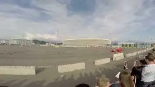 Toyota Supra влетела в отбойник