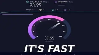 Trying out my new internet