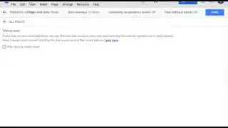 Google Data Studio - Overview of filter by email address