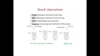Stack operation part-2 | stack implementation using array in C | PUSH and POP operation in Stack