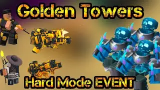 Golden Towers in Hard Mode The Hunt New EVENT Roblox Tower Defense Simulator
