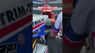 About to light 1,500HP six inches from His Chest!