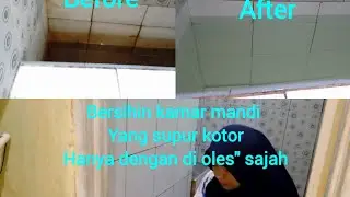 Bersihin kamar mandi yang sudah kotor hanya dengan di oles
