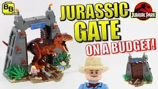 LEGO JURASSIC GATE BUILD TUTORIAL - ON A BUDGET!