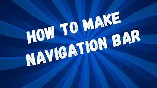 How to Make a Responsive Navigation Bar using HTML and Bootstrap.