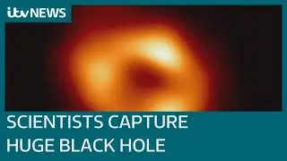 Colossal black hole at centre of Milky Way galaxy pictured for first time | ITV News