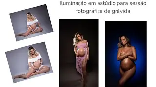 Sessão fotografica de grávida em estúdio