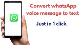 How to convert voice message to text message