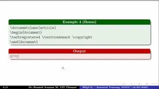 Special Characters in LaTeX