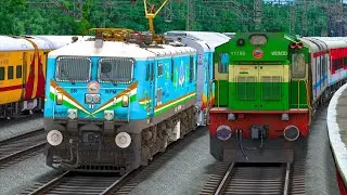 HEAVY TRAFFIC IN RAILWAY STATION | BUMPY RAILROAD | Train Simulator | Railworks 3 | NTG GAMING