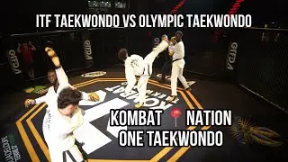 ITF TAEKWONDO vs OLYMPIC TAEKWONDO in the Kombat Taekwondo Cage. 