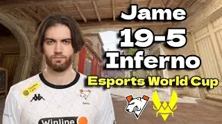 CS2 POV | Virtus.pro Jame (19/5) vs Vitality (Inferno) Esports World Cup 2024