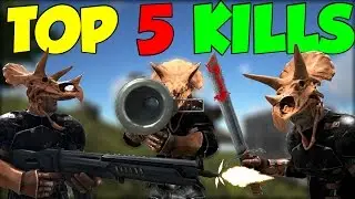 Ark Survival Evolved TOP 5 KILLS! Gameplay