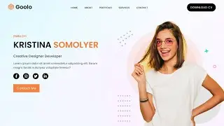 Lets design a responsive personal portfolio website in html & css #video #viralvideo