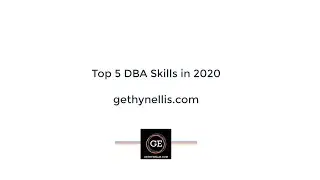 Top 5 DBA Skills in 2020