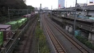 鉄道の行き交う駅にて