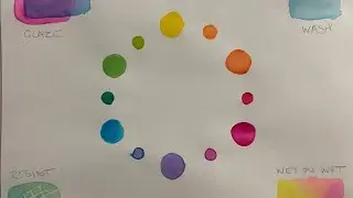 Watercolor Color Wheel