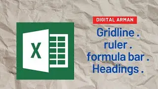 excel view tab show and hide options use