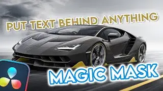 PUT TEXT BEHIND *ANYTHING* Davinci Resolve 18
