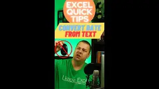 Excel Quick Tips - How to convert dates from text using keyboard shortcuts