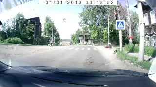 NEW Crazy motorcycle accident in Russia on dashcam!
