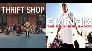 Slim Shady's Thrift Shop (Mashup) -  Macklemore, Ryan Lewis, Wanz, & Eminem