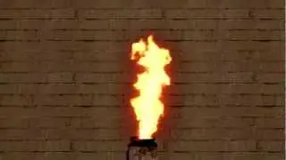Maya Fluids fire effect.