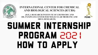 ICCBS Summer Internship Program 2021 Pakistan || Summer Internship 2021