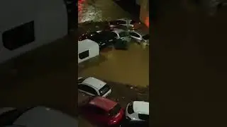 Потоп в Испании. 29 октября 2024 года  #погода  #ливень  #потоп