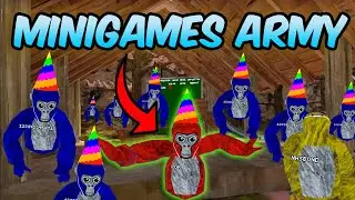 I Made a Minigames ARMY in Gorilla Tag | Minigames kid Trolling