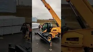 ПОГРУЗКА ПИЛОМАТЕРИАЛА. Погрузка ПАКЕТИРОВАННОГО ПИЛОМАТЕРИАЛА  Телескопическим Погрузчиком PEGASUS.