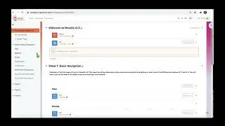 Moodle 4.0 Tutorial Videos-Setting Up the General Section