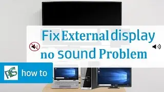 project to another screen speaker sound problem