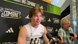 Macklin Celebrini Talks Highs & Lows of Combine Fitness Testing, His Basketball Skills