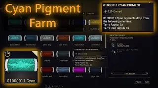 Where to Find Cyan Pigments (01000011) For Dojo Research | Resource Farming Guide | Warframe 2021
