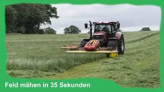 Wiese mähen im Zeitraffer #traktor #mähen #landwirtschaft