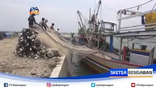 Cuaca Buruk, Nelayan Di Pesisir Lamongan Berhenti Melaut