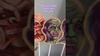 Goosebumps Art Project #shorts #goosebumps #art #horrorshorts #rlstine #90skids #project  #short